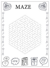 Obraz premium hand drawn sketch of house