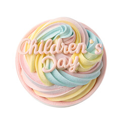 Celebrate Children's Day with colorful frosted cake