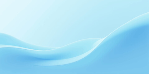 Abstract blue wave vector background illustration with light flow and soft smooth lines © hossain
