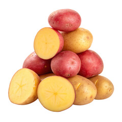 Fresh potatoes ready for cooking and delicious recipes