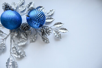 blue christmas ball