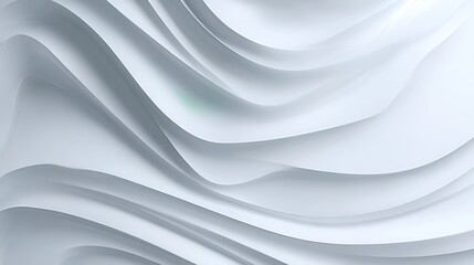 Obraz premium Abstract Waves in Serenity: A captivating, monochromatic display of fluid, wave-like forms creates a sense of serenity and elegance, perfect for adding a touch of sophistication.