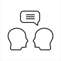 Communication icon. Message Sending, with a white background.