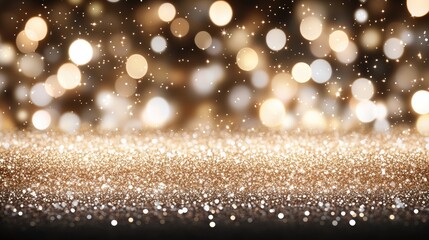Enjoy the enchanting glow of golden glitter lights creating a luxurious atmosphere perfect for Christmas and New Year festivities