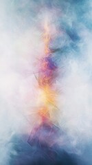 Obraz premium Dramatic abstract Tower-inspired tarot symbol with fragmented shapes and transformative energy for creative projects.