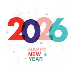 Happy New Year Background Vector Design.