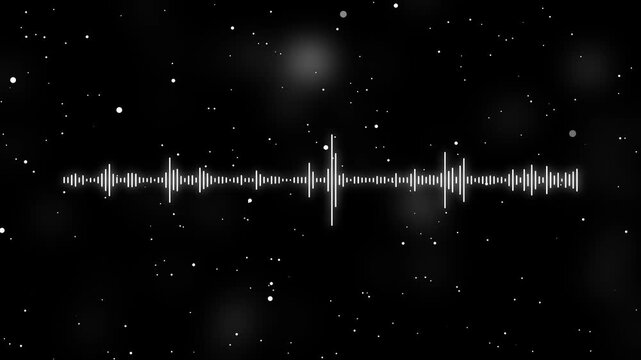 Sound wave rhythm background, technology concept, Sound waves Music equalizer on dark blue background. Waveform pattern for music player, podcast, voice message, music app