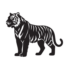 Fototapeta premium Tiger vector illustration of wild animals