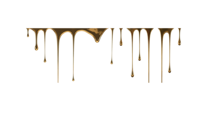 Gold drip drops