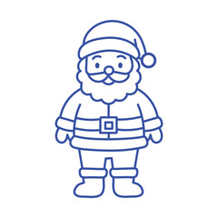 Charming cartoon Santa Claus illustration bringing holiday cheer
