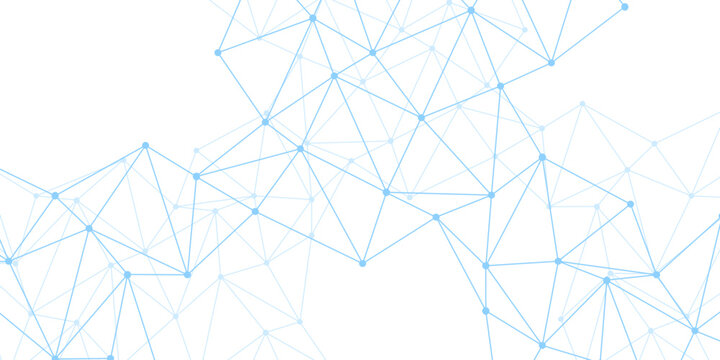 Structure molecule and communication. Big Data Visualization. Abstract design with triangular patterns for modern decor. Geometric background with low poly triangle. Medical, technology, science