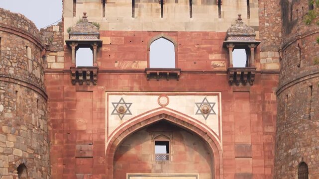 Entrance Gate of Purana Qila Fort in Delhi