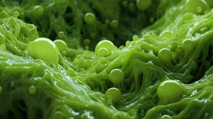 Three-Dimensional Slimy Blob in an Abstract Horror Scene: Disgusting Textures and Motion Effects