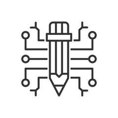Ai Pencil Tool Icon