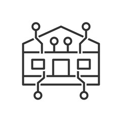 Smart Home Icon - House Network Icon