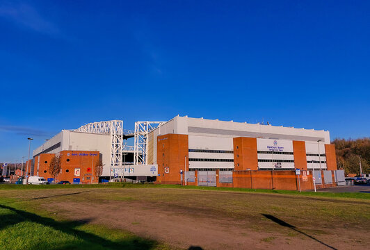 Ewood Park, home to Blackburn Rovers Football Club in Lancashire, UK