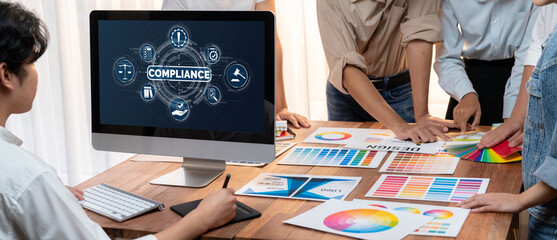 Compliance system for brisk online corporate business to meet quality standard