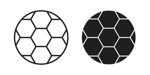 Obraz premium Football icon flat simple icon. Liner version - stock vector.