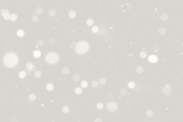 Naklejka premium Soft gray bokeh lights create a calm, dreamy background for photography and design Demonstration Color of the Year 2026