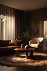 living room interior with fireplace