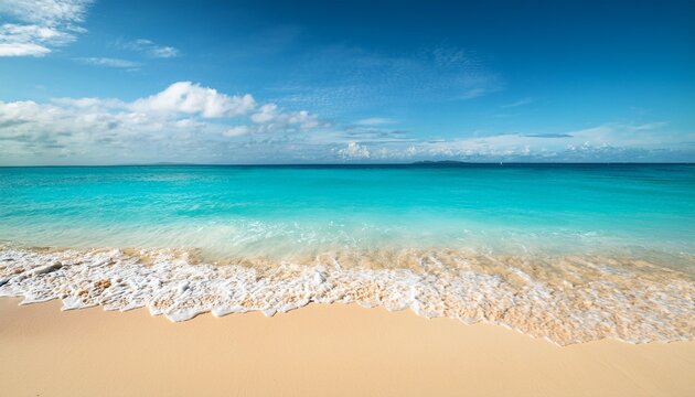 experience pure bliss with stunning turquoise waves lapping a golden tropical beach