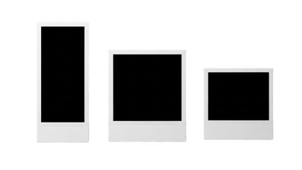 Instant photo frames isolated
