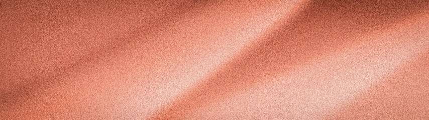 Fototapeta premium Lustrous abstract gradient background with grainy texture. Features warm terracotta, rust, and copper tones with a dramatic light effect