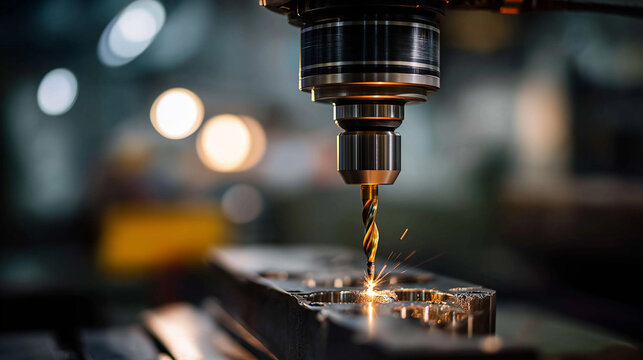 5 axis machining center cutting engine cylinder block solid ball end mill tool hi precision automotive manufacturing multi axis CNC milling industrial production process