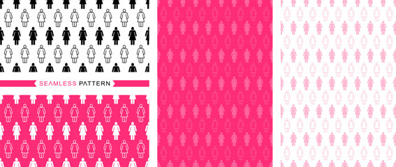 Seamless pattern, seamless background, colors easily changed, vector and illustration.