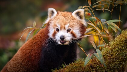 red panda in the forest