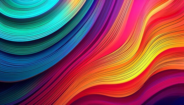 colorful abstract gradient stripes background - Powered by Adobe