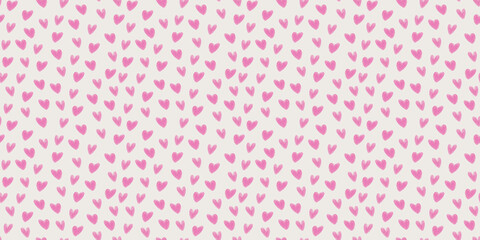 Valentines day hearts seamless pattern for decorations and crafts
