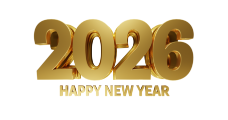 Happy New Year 2026 3D banner design - PSD - PNG - Image	