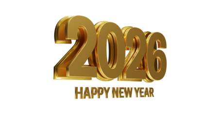 Happy New Year 2026 3D banner design - PSD - PNG - Image	