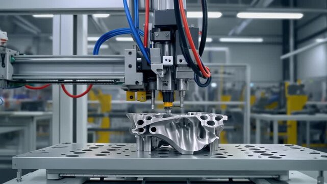 Clean studio style 3D Printing prototype creation neutral technology tone additive manufacturing product design engineering workflow digital fabrication concept for innovation development