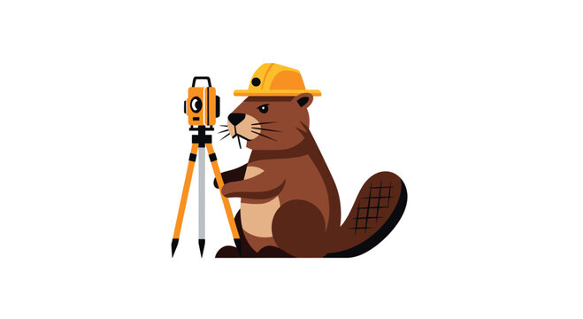 A beaver surveyor