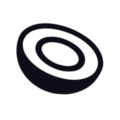  Fresh Vegetable Icon black and white vector design 