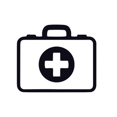 medical icon black and white vector design 