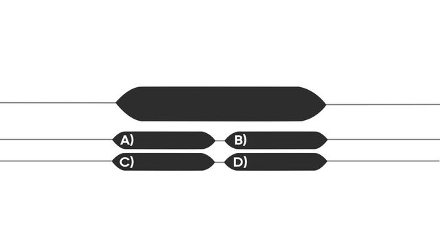 Neon quiz game template. Four options answers for knowledge exam in school, tv show, Quiz game. Game show template with question and answer, challenge exam with multiple choice, game show concept