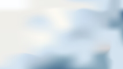 Abstract blurred white blue Cloud Dancer trend color gradient blur background. textured backdrop. Luxury template. Digital screen. Premium banner. Tech pop art card. Cover design. Layout. Copy space.