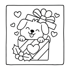 Bold and Easy Valentine's Day Coloring Page for Kids and Adults, Cozy Love Coloring Page, Cute and Cozy, Bold and Easy, Fun Romantic, Hygge-Inspired Designs, Valentine's Day, Self-love, Victor art.