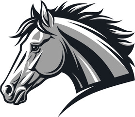 horse head vector