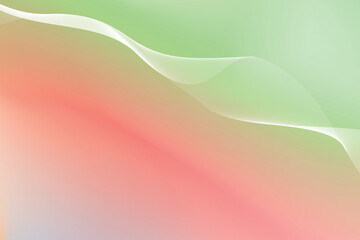 abstract gradient pastel background with wave line decoration