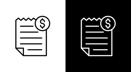 Invoice With Icon Set Design