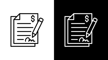 Loan Agreement With Icon Set Design