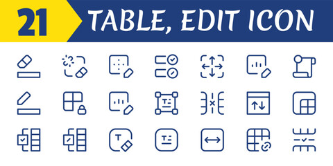 table edit interface icons.eps