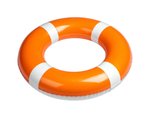 Orange Inflatable Life Ring