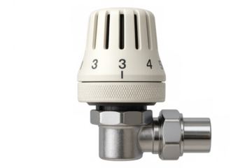 Radiator thermostatic valve regulating home heating temperature