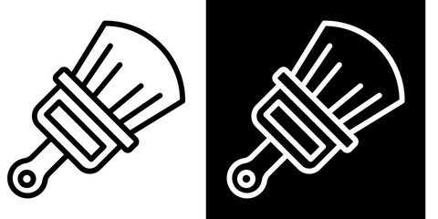 Obraz premium Paint Icon Set White Style Collection