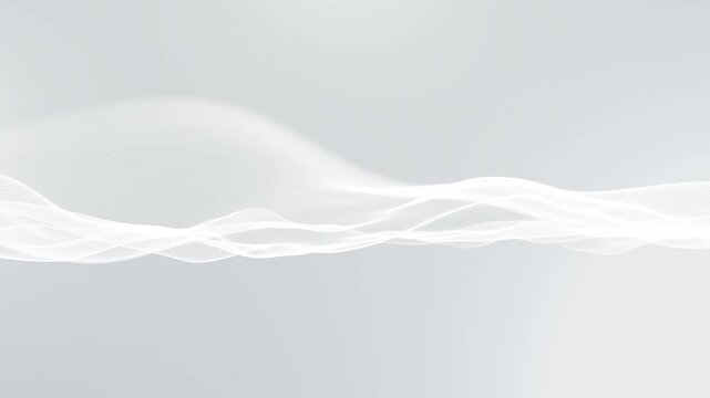 simple abstract white wavy curve trendy 4k loop background